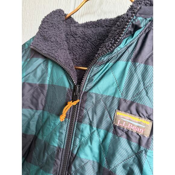 L.L.Bean Mountain Bound Reversible Printed Jacket Plaid, XS - Picture 4 of 9